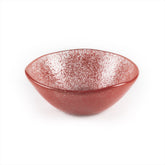 Glass Dinnerware dia.7.5" h:2.75" 20 oz. Round Red Glass Bowl